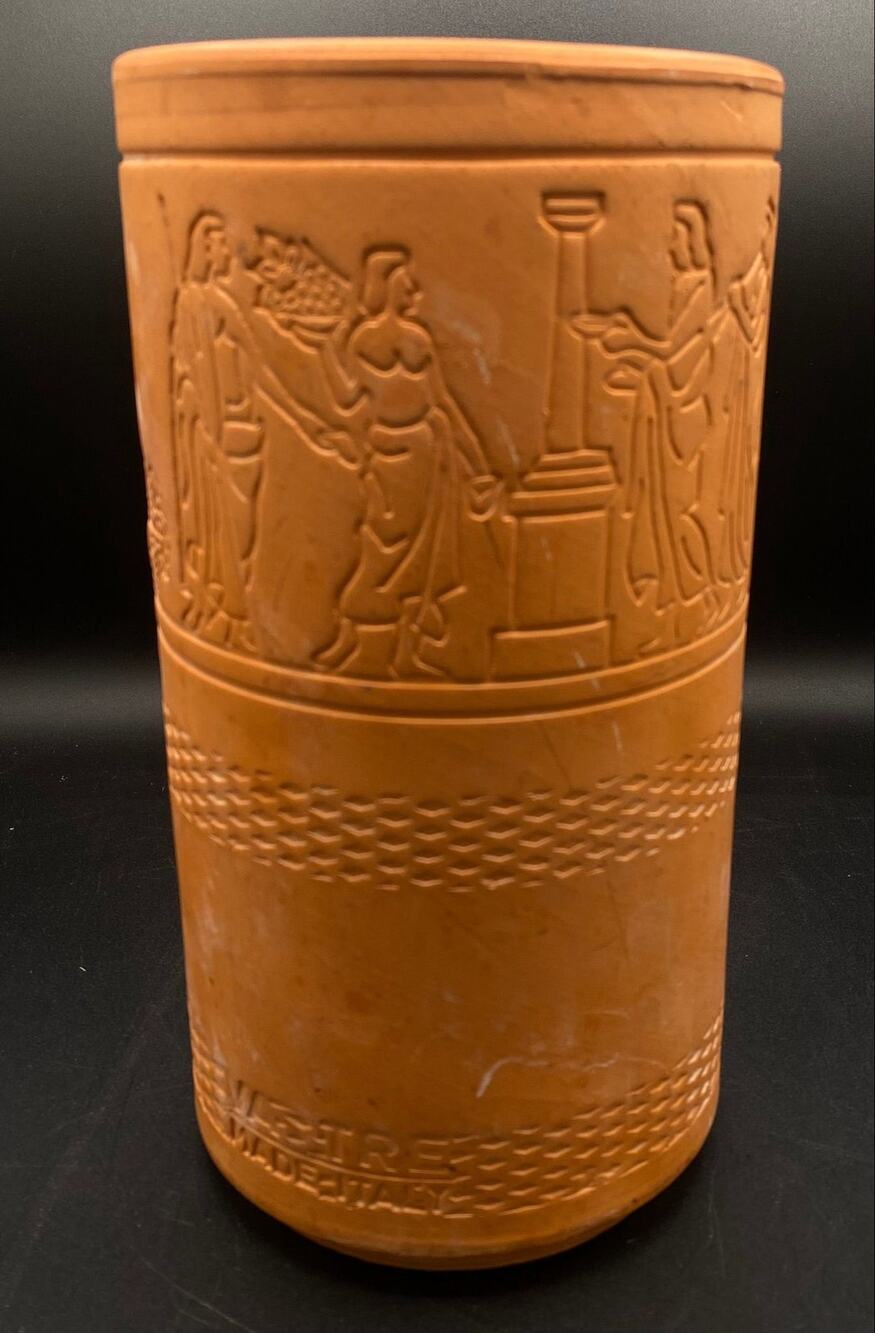 Vintage Valtrex Madeira Wine Cooler Italian Terracotta Egyptian Revival Barware